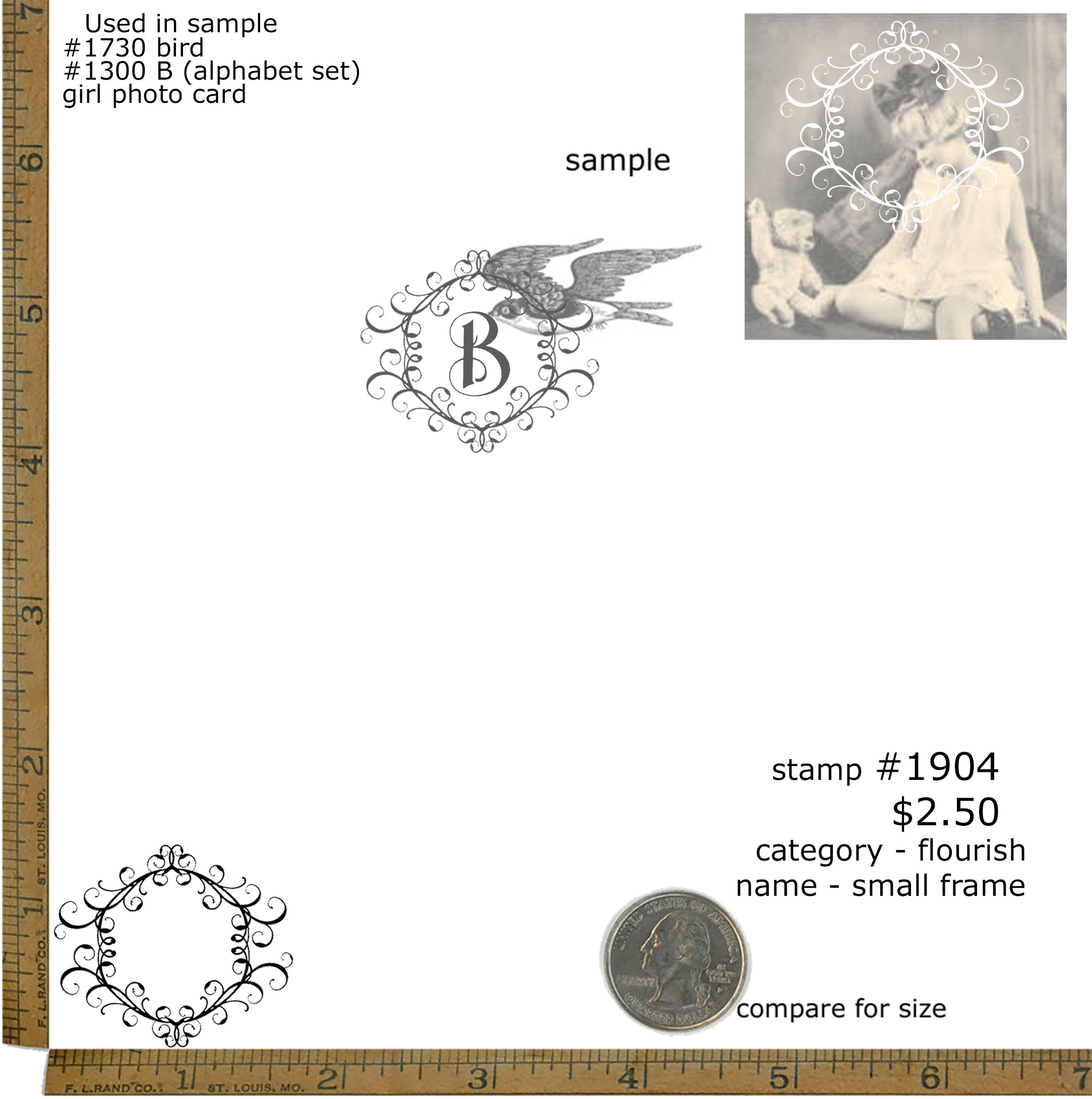 #1904 - Small Frame - Flourish